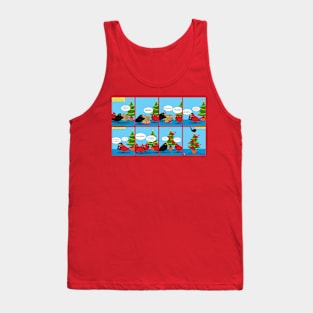 How to Decorate a Christmas Tree Comic Tank Top